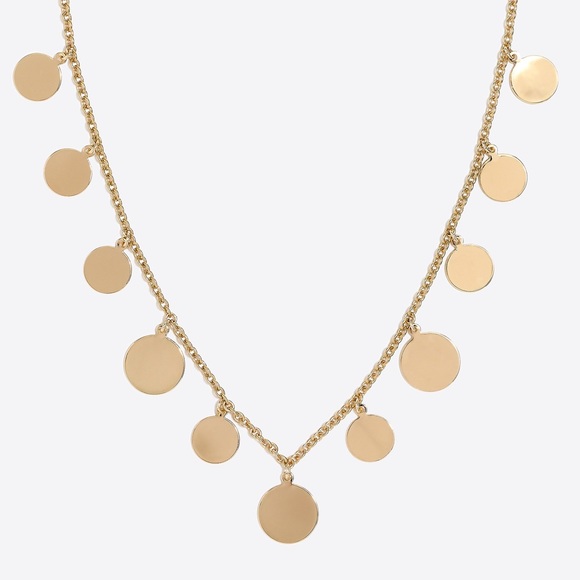 J. CREW Golden Disc Charm Necklace - Picture 8 of 8